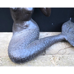 Canonbury Antiques Bronze Mermaid Fountain Garden Statue Siren Female Figurine