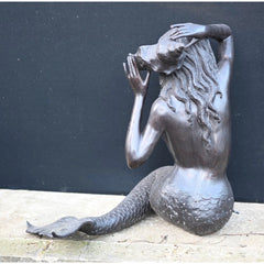 Canonbury Antiques Bronze Mermaid Fountain Garden Statue Siren Female Figurine