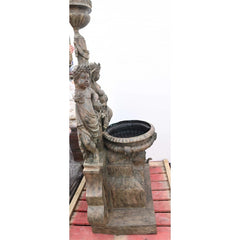 Canonbury Antiques Italian Bronze Wall Fountain Cherub Classical Garden Water Feature