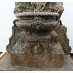 Canonbury Antiques Italian Bronze Wall Fountain Cherub Classical Garden Water Feature