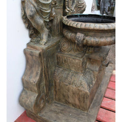 Canonbury Antiques Italian Bronze Wall Fountain Cherub Classical Garden Water Feature