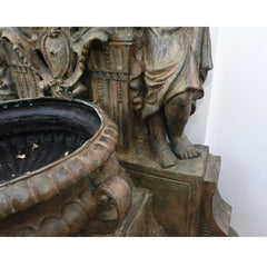 Canonbury Antiques Italian Bronze Wall Fountain Cherub Classical Garden Water Feature