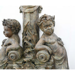 Canonbury Antiques Italian Bronze Wall Fountain Cherub Classical Garden Water Feature
