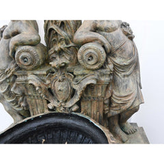 Canonbury Antiques Italian Bronze Wall Fountain Cherub Classical Garden Water Feature
