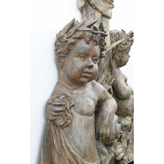 Canonbury Antiques Italian Bronze Wall Fountain Cherub Classical Garden Water Feature