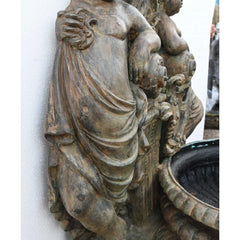 Canonbury Antiques Italian Bronze Wall Fountain Cherub Classical Garden Water Feature