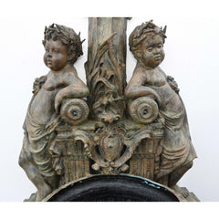 Canonbury Antiques Italian Bronze Wall Fountain Cherub Classical Garden Water Feature