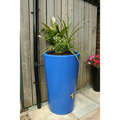 City Water Butt Planter Blue