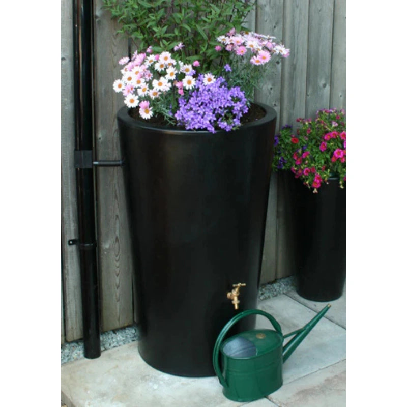 City Water Butt Planter in Black