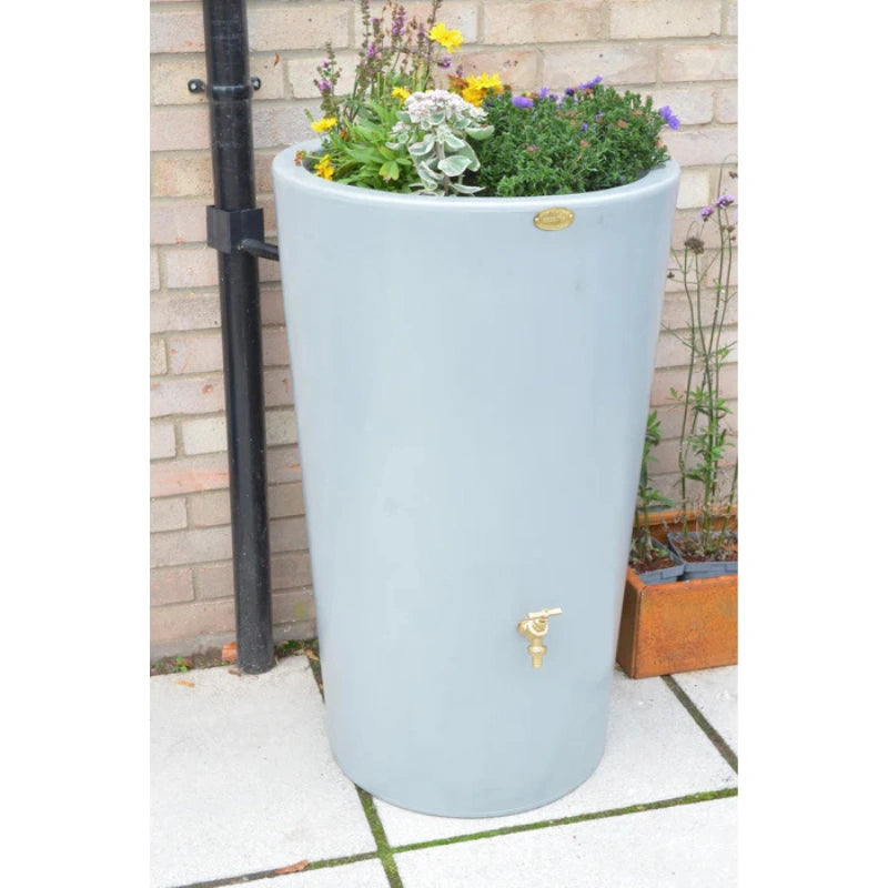 City Water Butt Planter in Grey