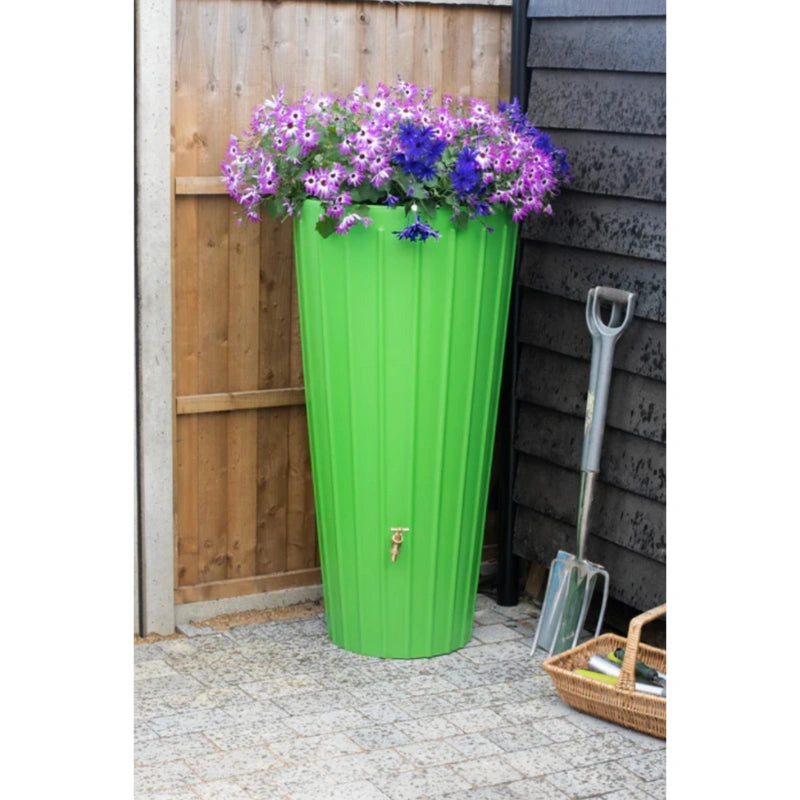 Cosmo 200 Litre Water Butt Planters - Apple Green