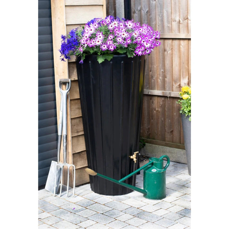 Cosmo 200 Litre Water Butt Planters - Black