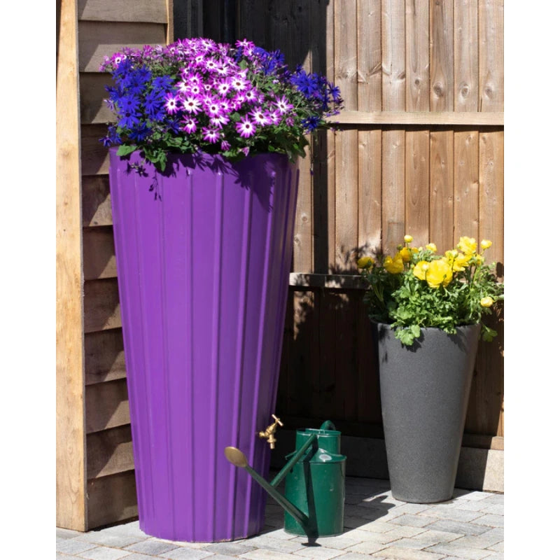 Cosmo 200 Litre Water Butt Planters - Purple