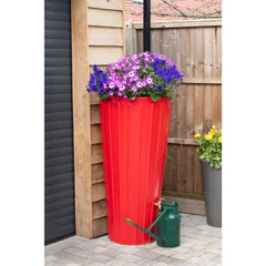 Cosmo 200 Litre Water Butt Planters - Red