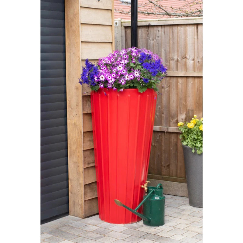 Cosmo 200 Litre Water Butt Planters - Red