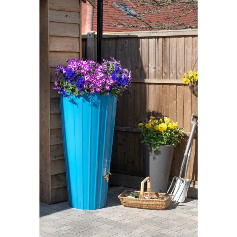 Cosmo 200 Litre Water Butt Planters - Sky Blue