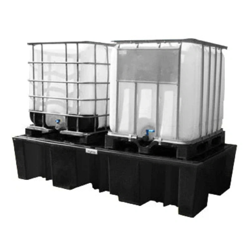 Double IBC Bund Pallet - Black