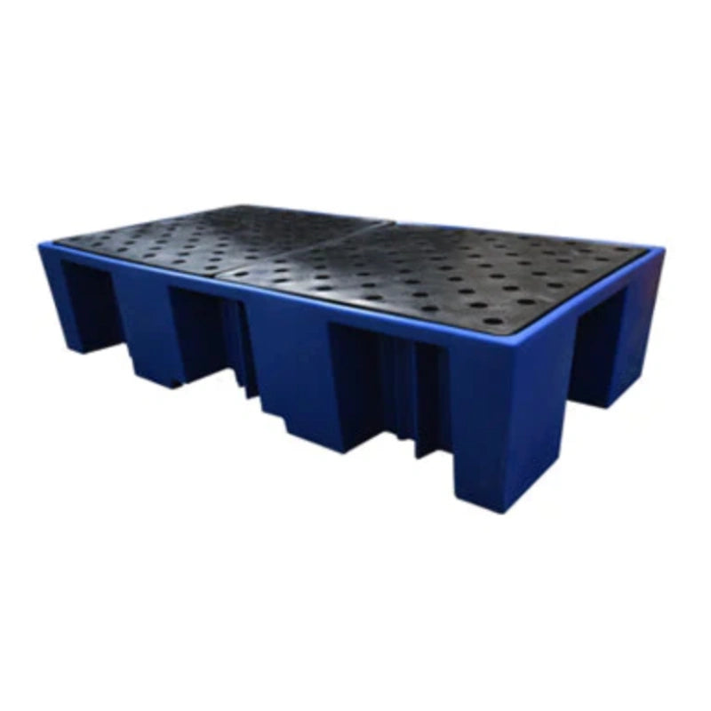 Double IBC Bund Pallet - Blue