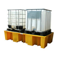 Double IBC Bund Pallet - Yellow