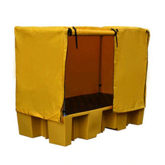 Double IBC Bund Yellow c/w Frame and Yellow Cover