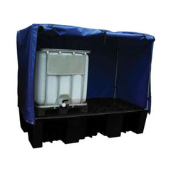 Double IBC Bund with Frame with Cover