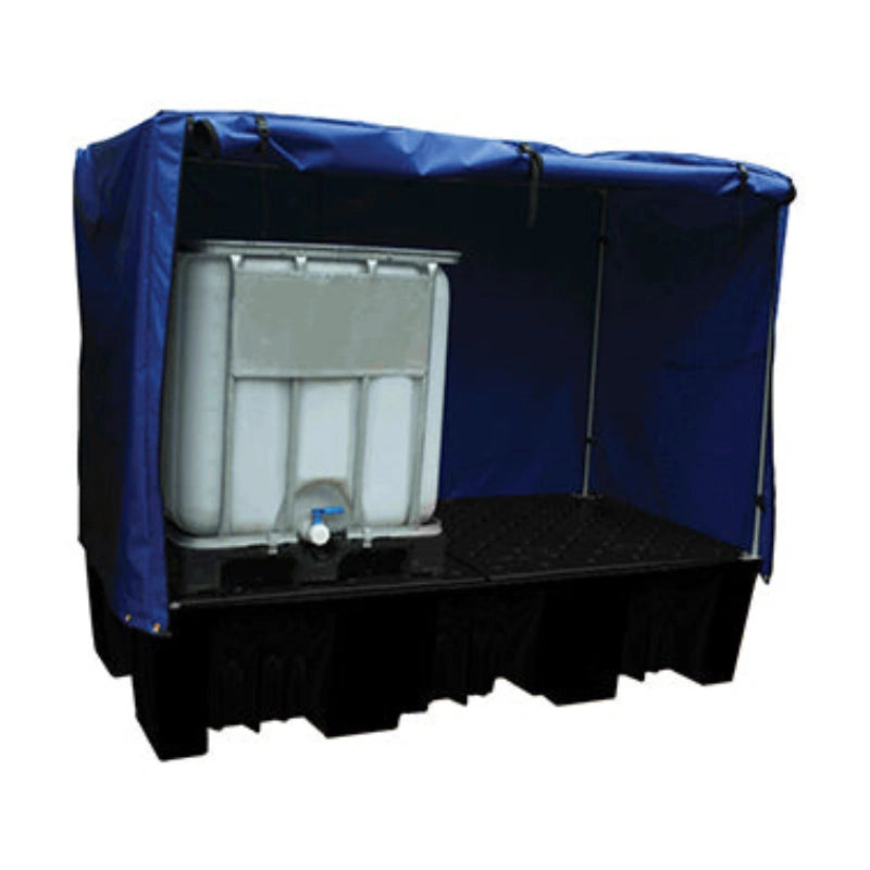 Heavy Duty Double IBC Bund Cover & Frame