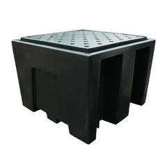 IBC Bund Pallet - Black with PE Grid