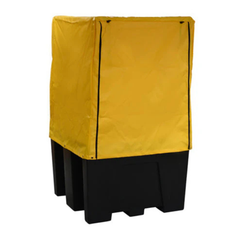 IBC Bund Pallet Black c/w Grid and Premium Yellow Cover