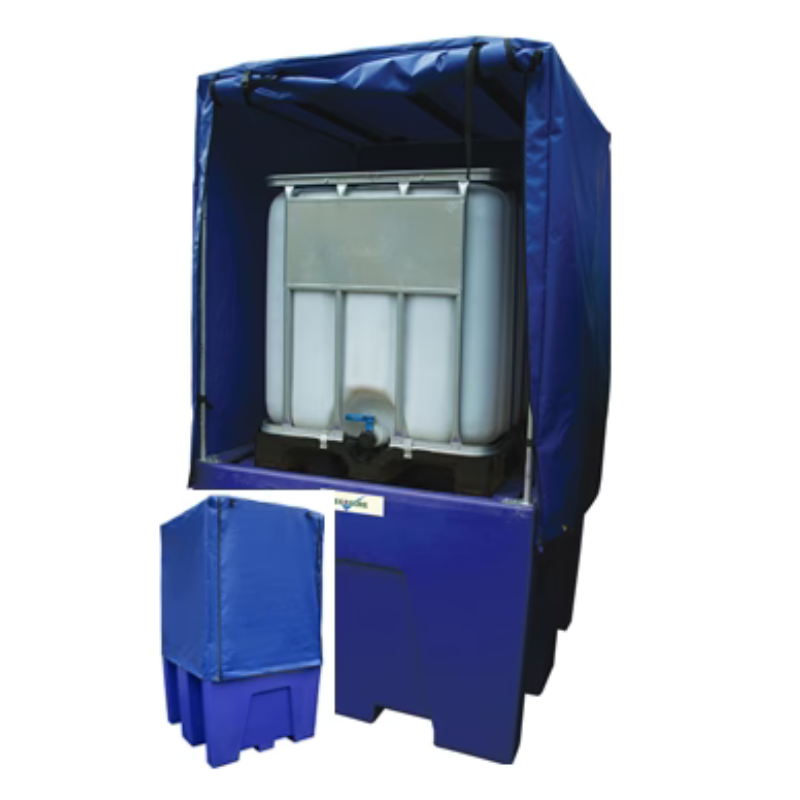 IBC Bund Pallet Blue - c/w Premium Cover