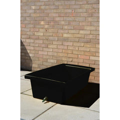 Large Dog Bath 115 Litre with Drain Valve  - Black