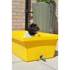Large Dog Bath 115 Litre with Drain Valve  - Yellow