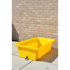 Large Dog Bath 115 Litre with Drain Valve  - Yellow