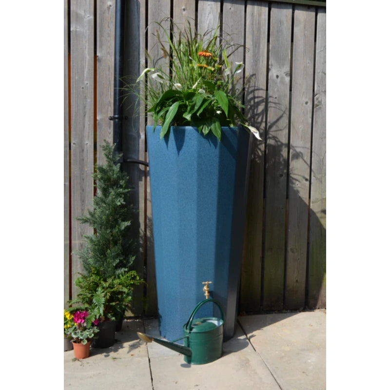 Metropolitan Water Butt Planter - Blue Marble