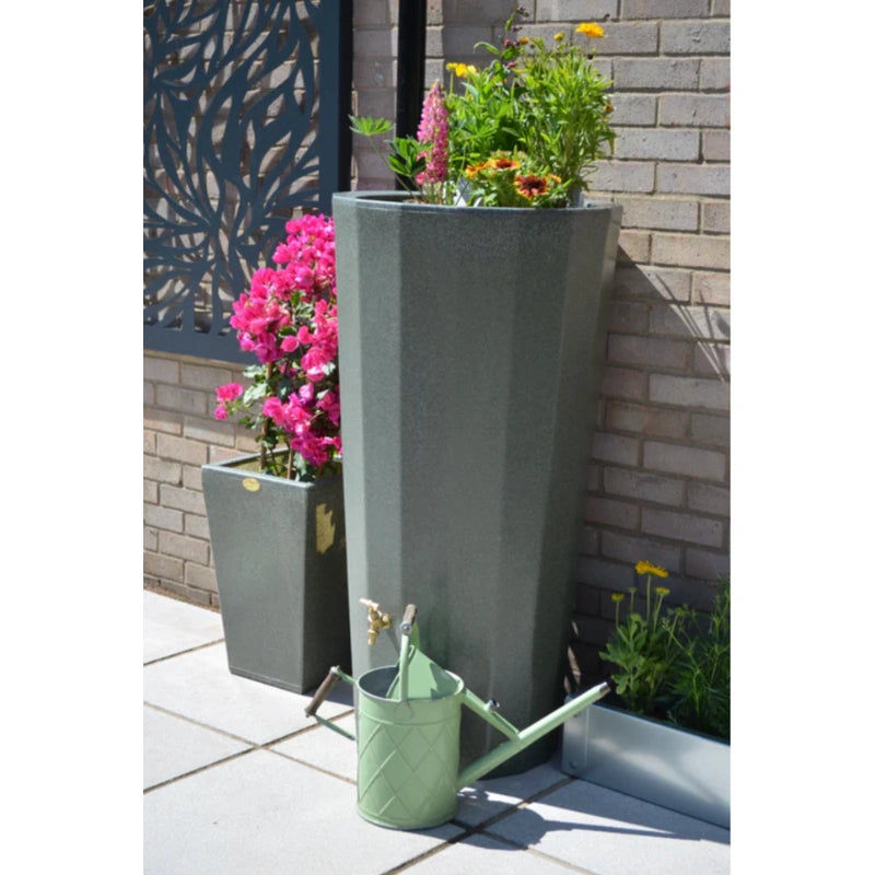 Metropolitan Water Butt Planter - Green Marble