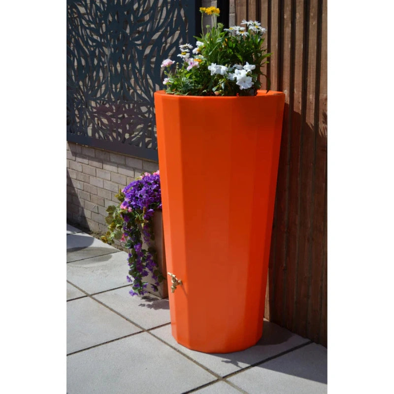 Metropolitan Water Butt Planter Orange