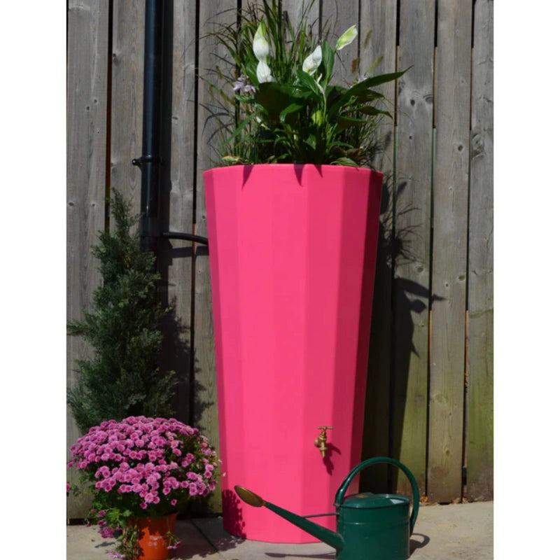 Metropolitan Water Butt Planter in Pink