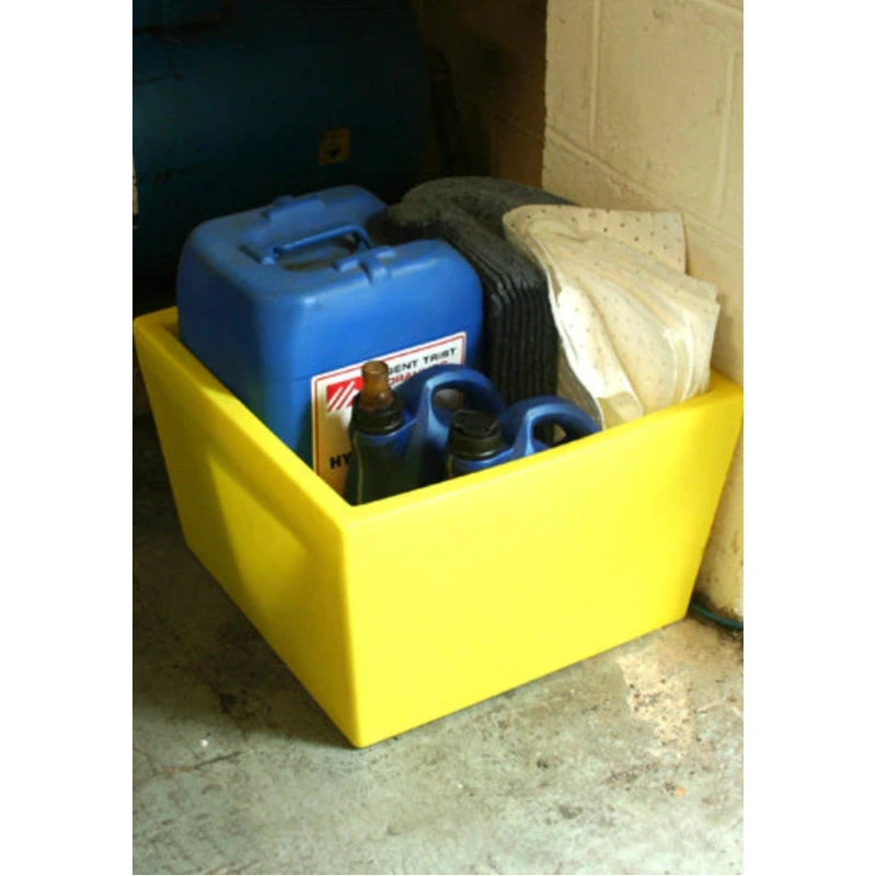 Mini Bund Chemical Storage Container - Yellow