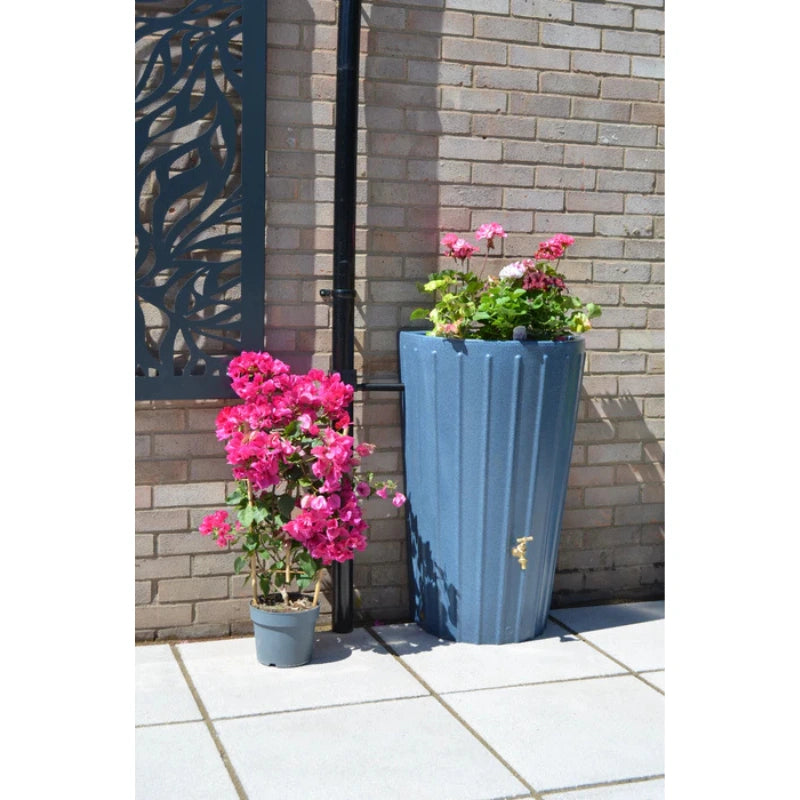 Mini Cosmo Water Butt Planter in Blue Marble