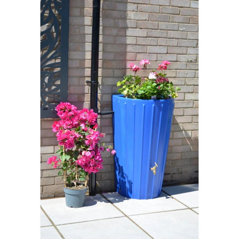 Mini Cosmo Water Butt Planter in Blue