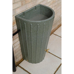 Mini Cosmo Water Butt Planter in Green Marble