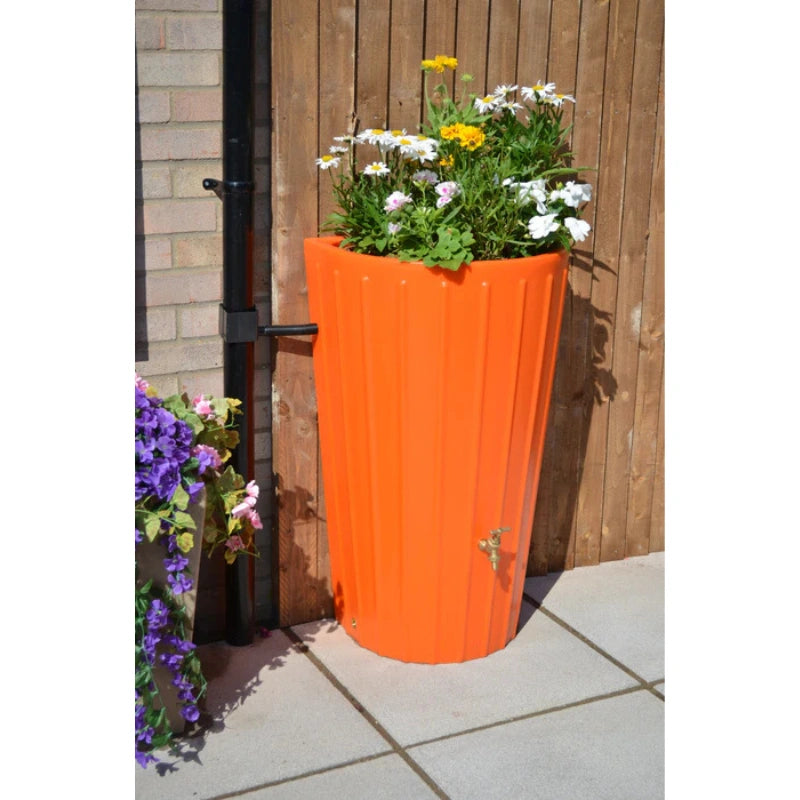 Mini Cosmo Water Butt Planter in Orange