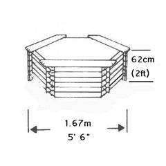 Norlog 175 gallon Pond Kit (Closed Logs)