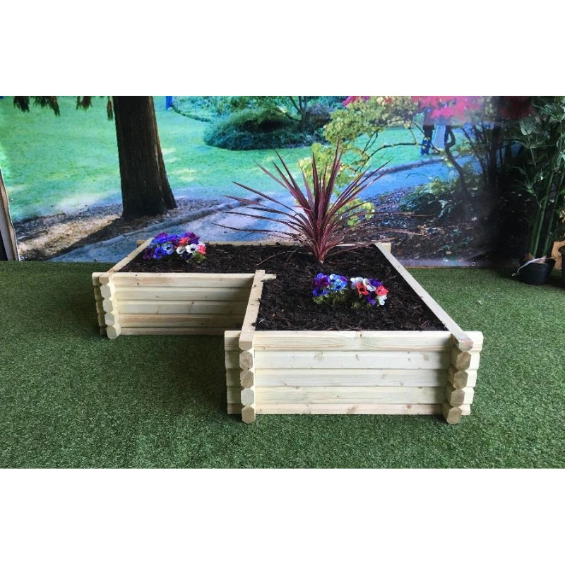Norlog Buildround L-Shaped 48x27 Planter