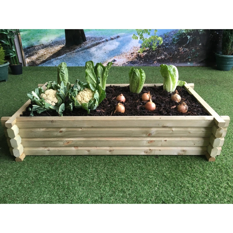 Norlog Large Rectangular Raised Veg Bed