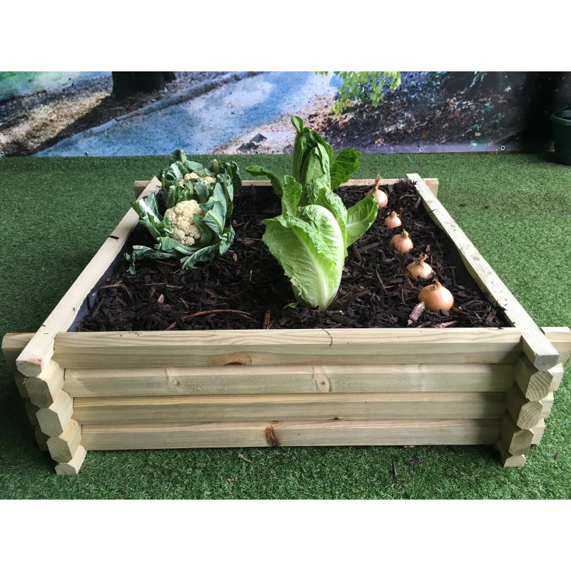 Norlog Large Square Raised Veg Bed