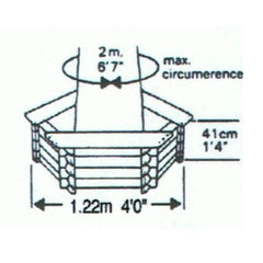 Norlog Medium Tree Seat / Planter