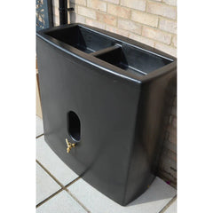 Oasis Water Butt Planter in Black