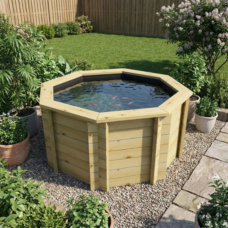 Octagonal Fish Pond 6ft (1.82m), 27mm, 286 gallons