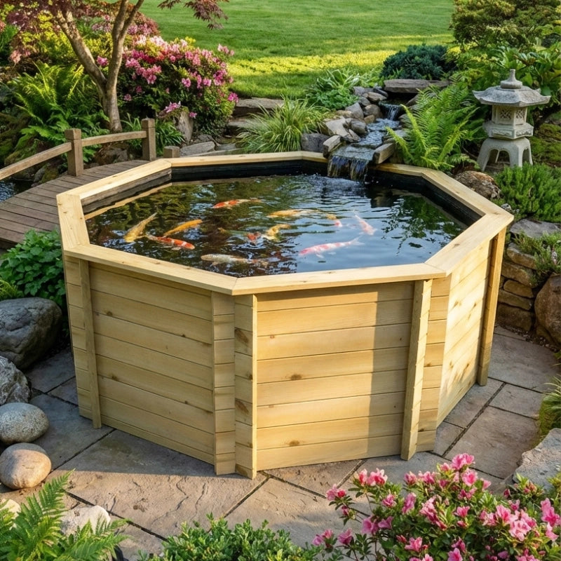 Octagonal Koi Pond 10ft (3.04m), 27mm, 897 gallons