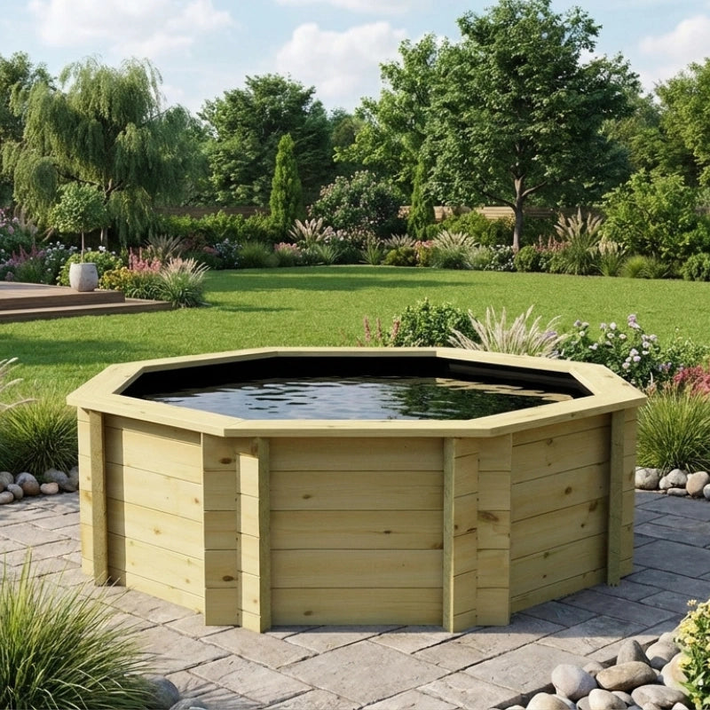 Octagonal Koi Pond 10ft (3.04m), 44mm, 1091 gallons